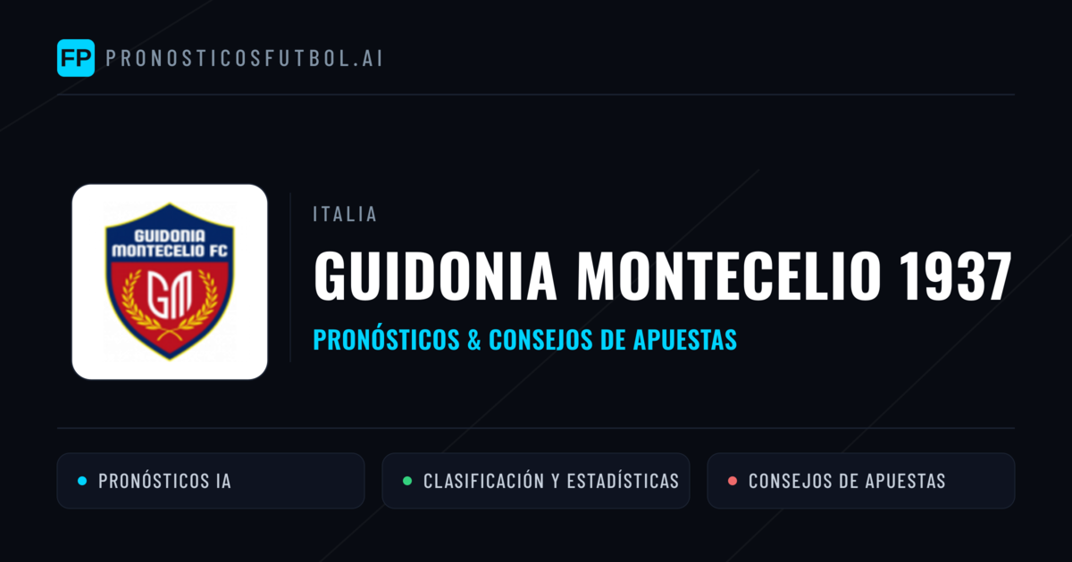 Guidonia Montecelio 1937 Pronósticos y estadísticas