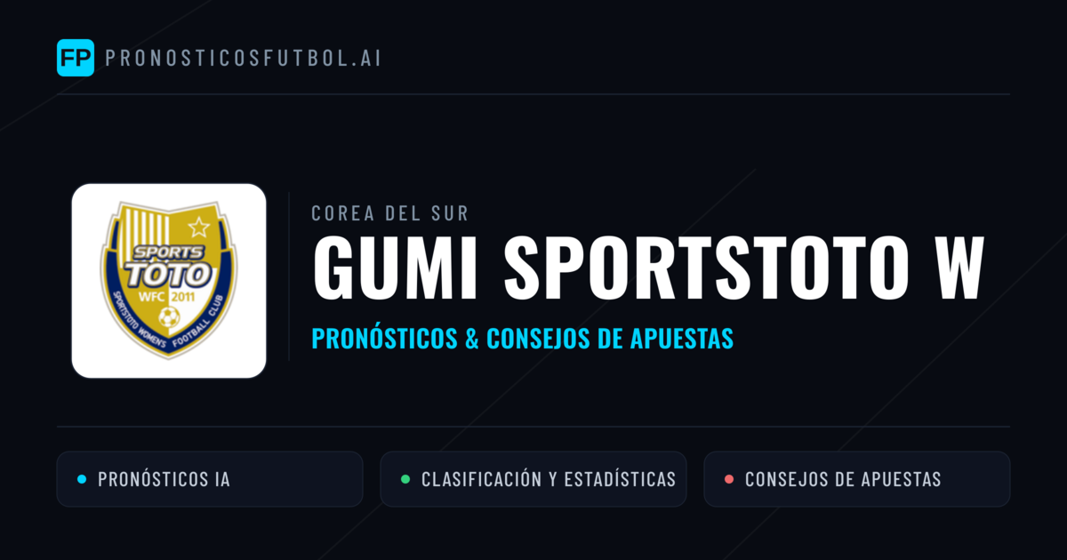 Gumi Sportstoto W Pronósticos y estadísticas