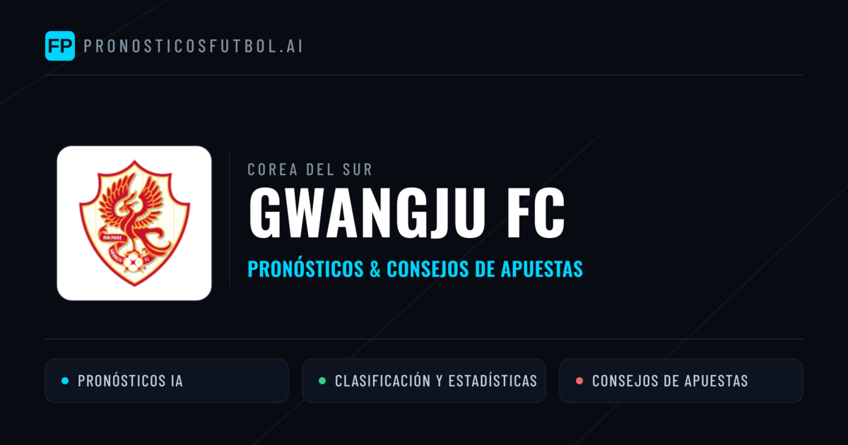 Gwangju FC Pronósticos y estadísticas