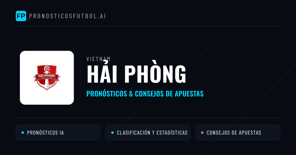 Hải Phòng Pronósticos y estadísticas