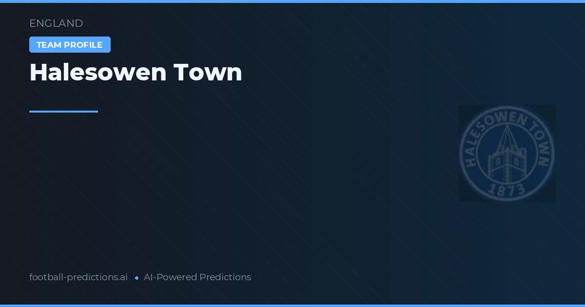 Halesowen Town Pronósticos y estadísticas
