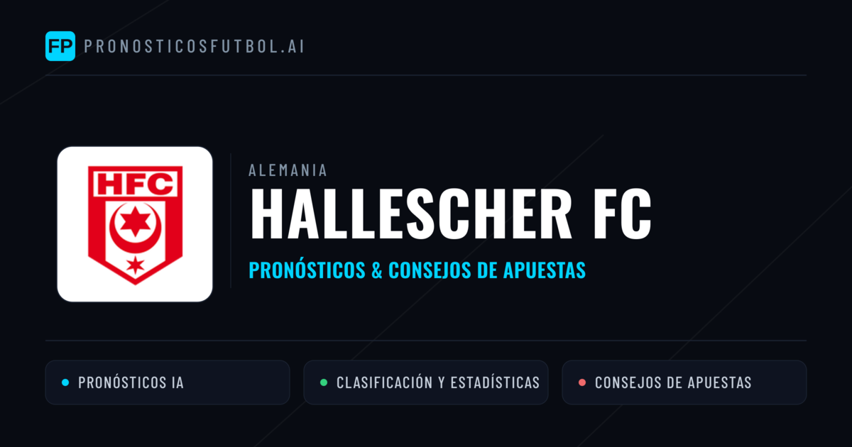 Hallescher FC Pronósticos y estadísticas