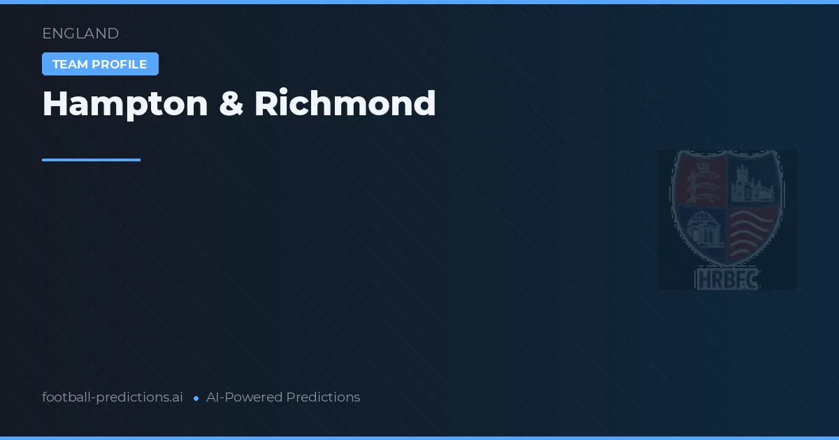 Hampton & Richmond Pronósticos y estadísticas