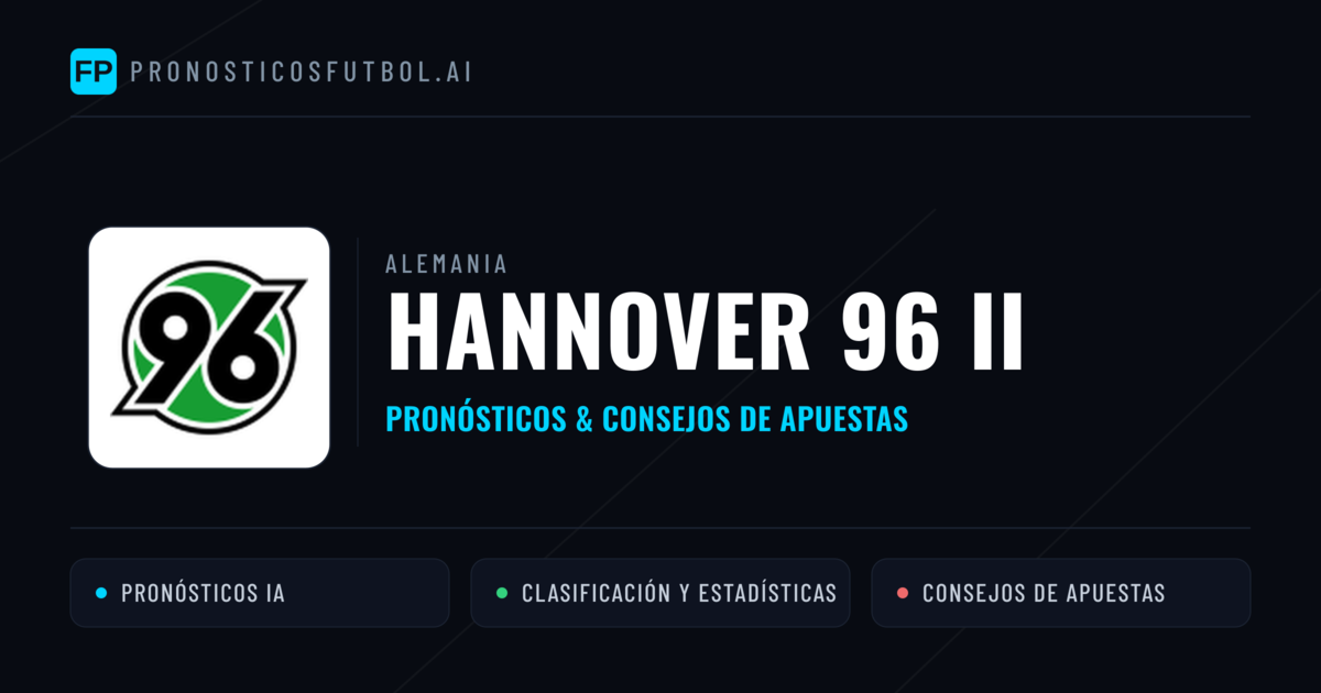 Hannover 96 II Pronósticos y estadísticas