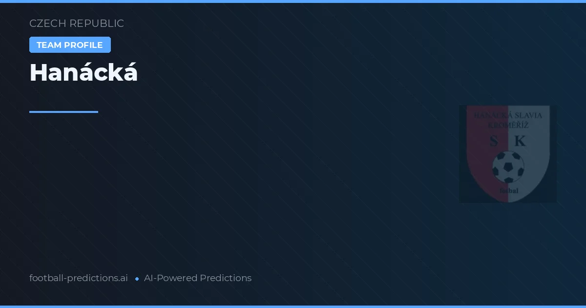 Hanácká Pronósticos y estadísticas