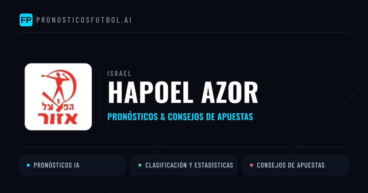 Hapoel Azor Pronósticos y estadísticas