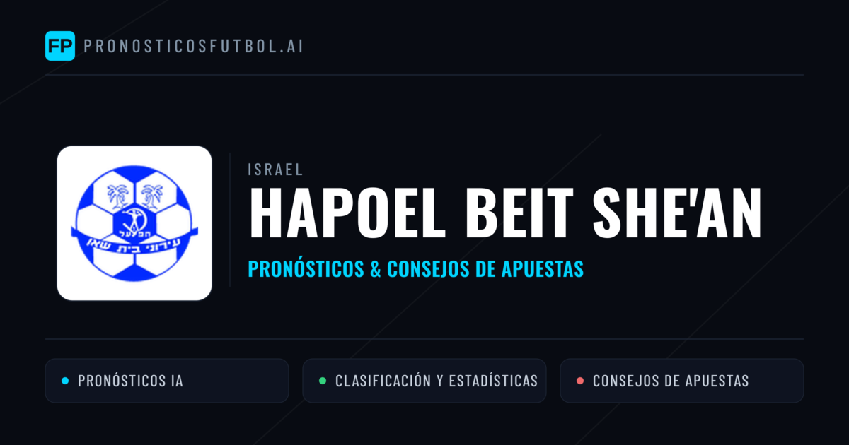 Hapoel Beit She'an Pronósticos y estadísticas