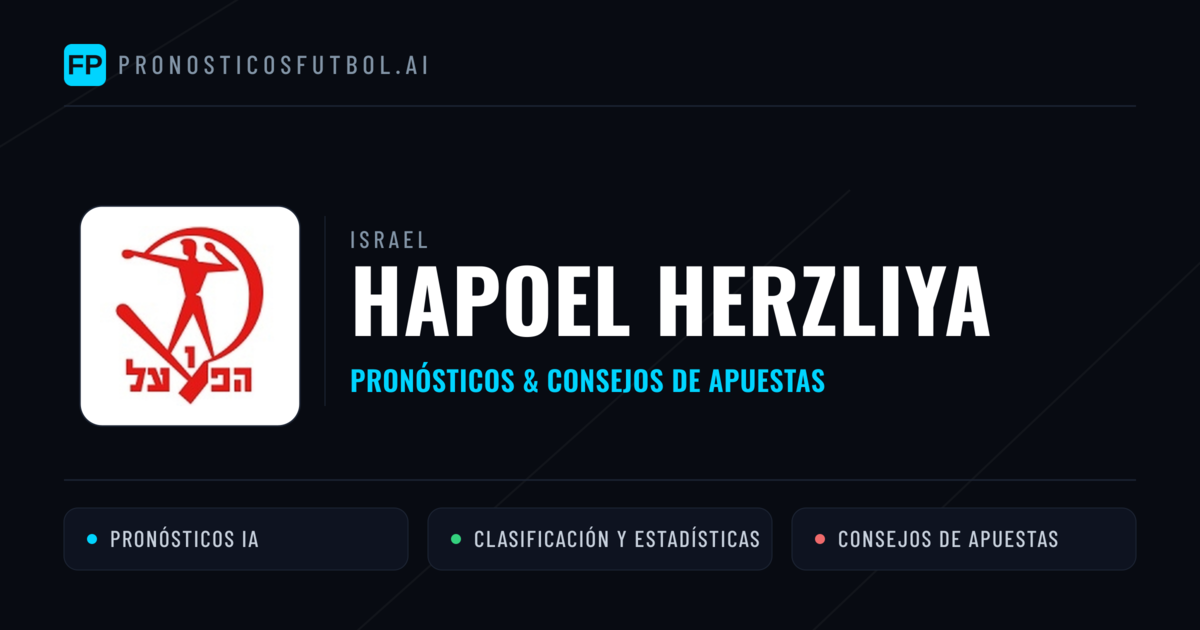 Hapoel Herzliya Pronósticos y estadísticas