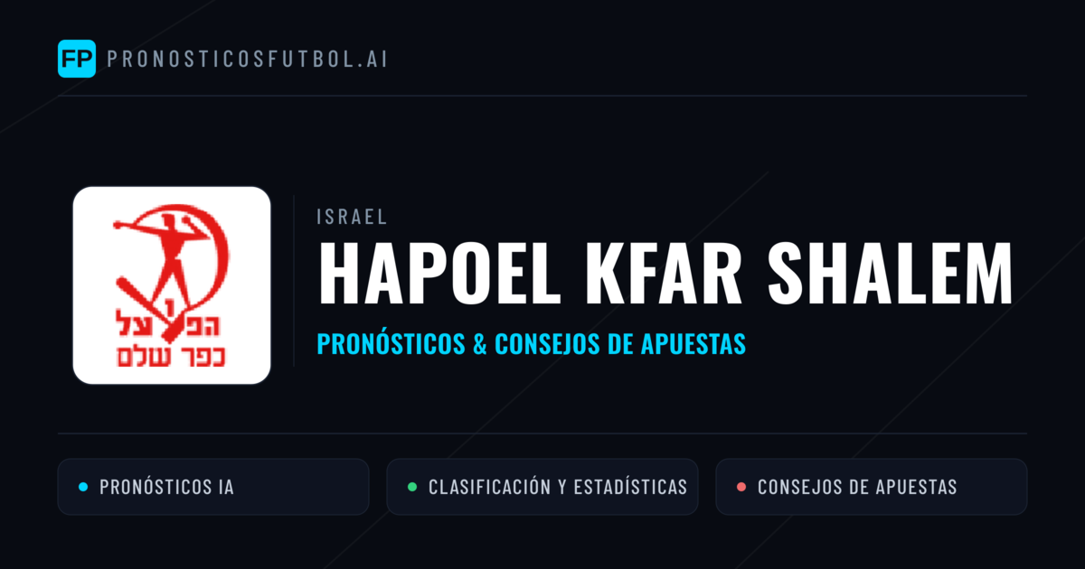 Hapoel Kfar Shalem Pronósticos y estadísticas