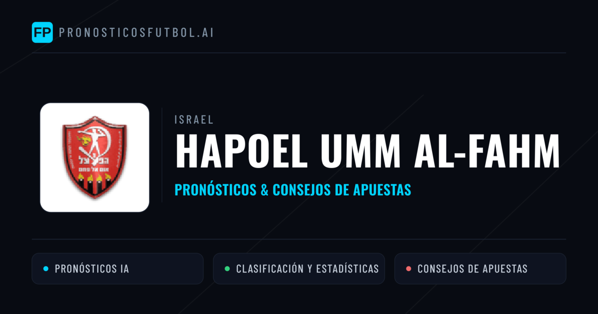 Hapoel Umm al-Fahm Pronósticos y estadísticas