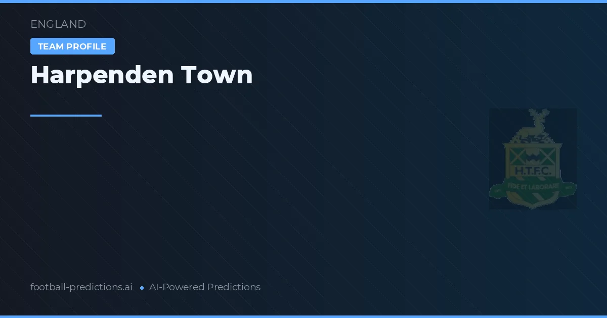 Harpenden Town Pronósticos y estadísticas