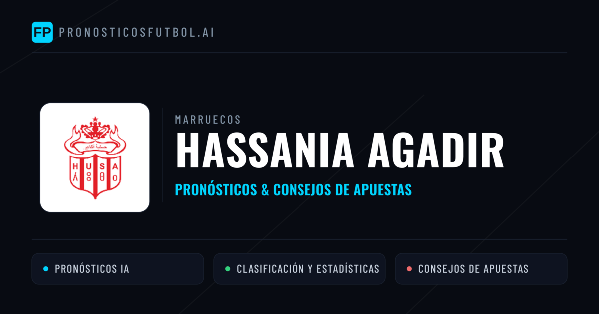 Hassania Agadir Pronósticos y estadísticas
