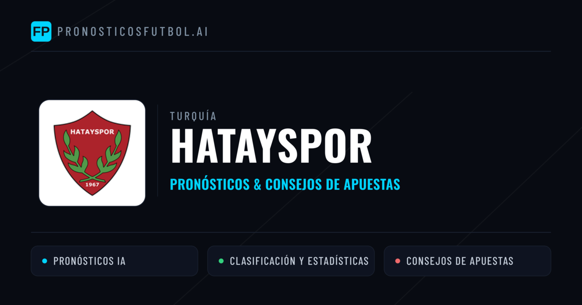 Hatayspor Pronósticos y estadísticas