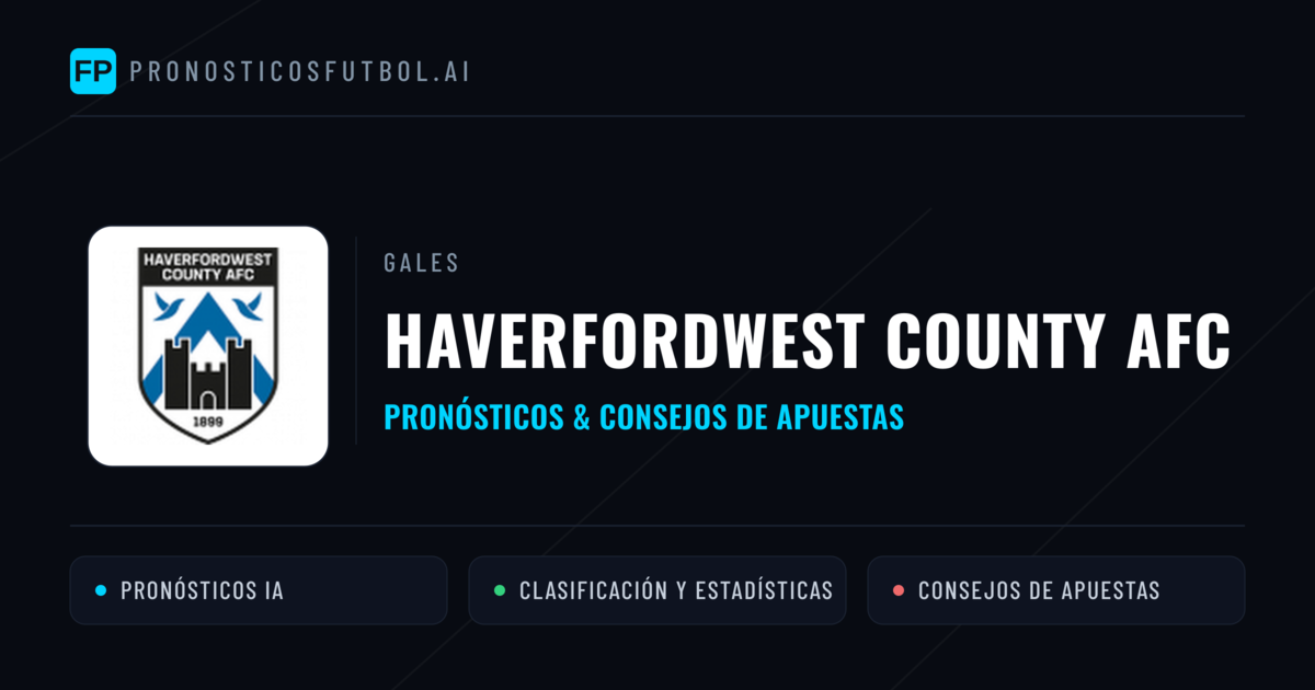 Haverfordwest County AFC Pronósticos y estadísticas
