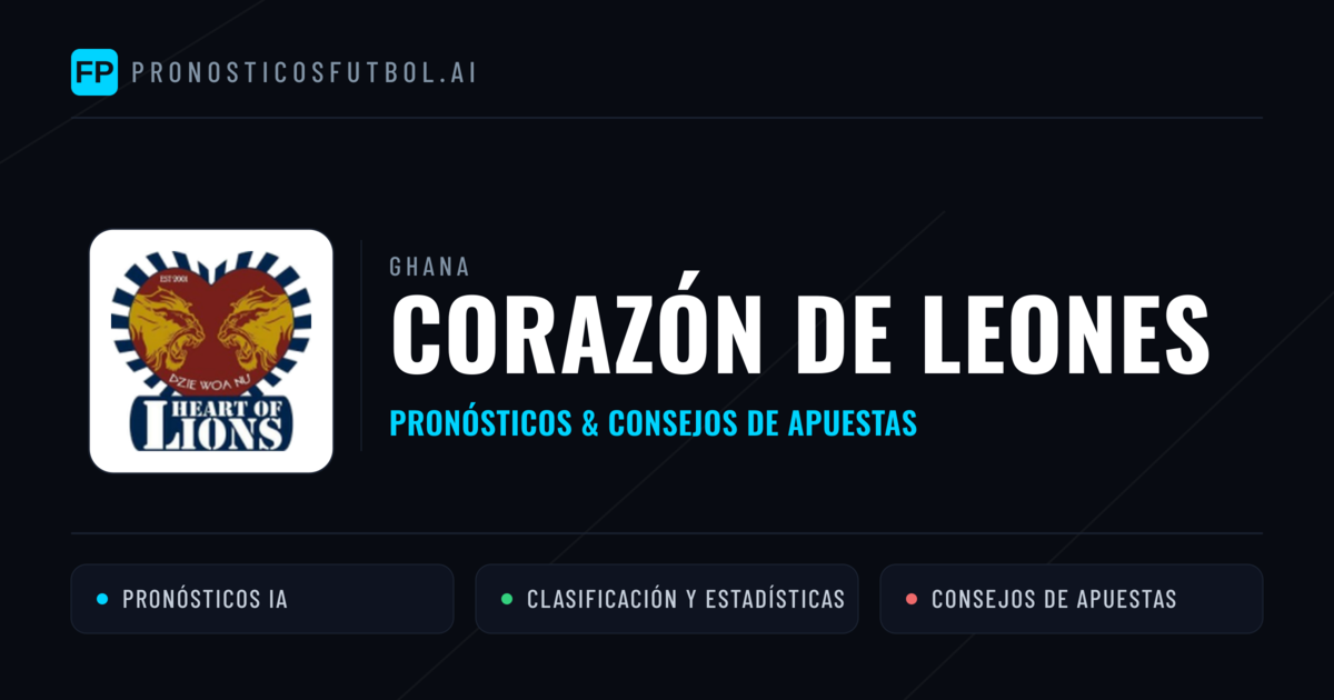 Corazón de Leones Pronósticos y estadísticas