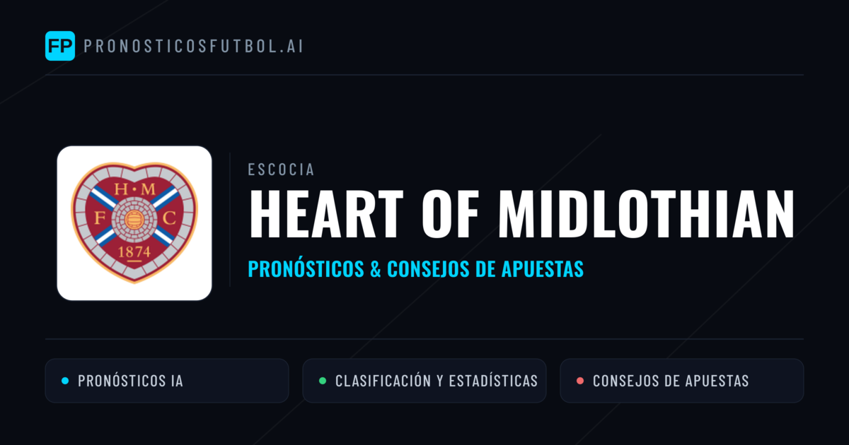 Heart of Midlothian Pronósticos y estadísticas
