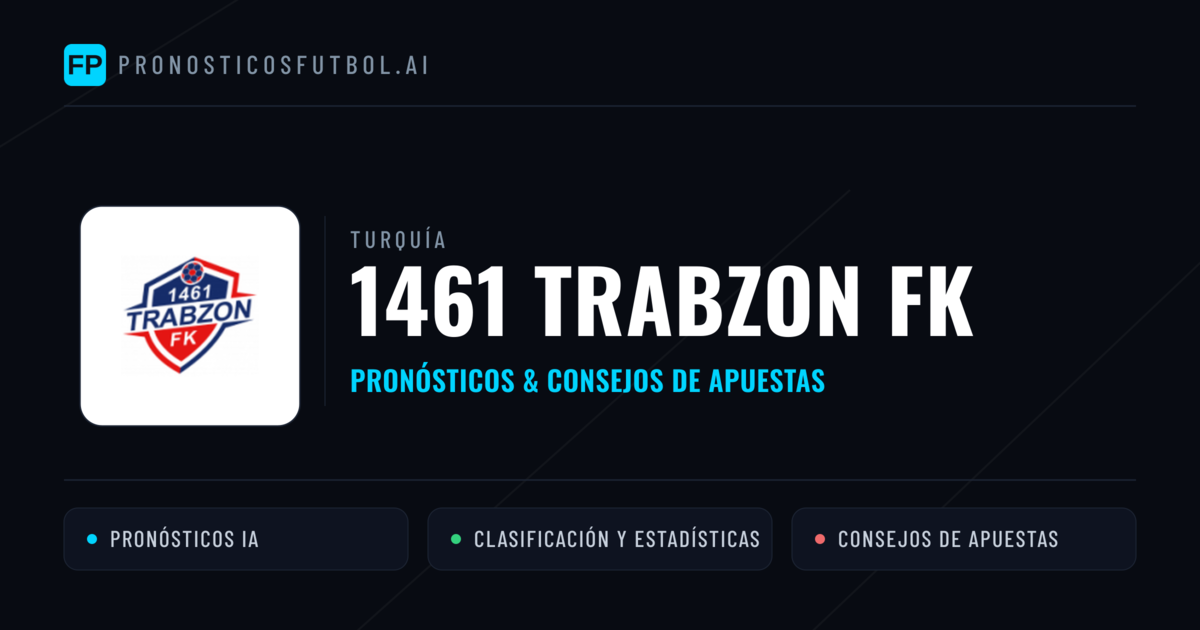 1461 Trabzon FK Pronósticos y estadísticas