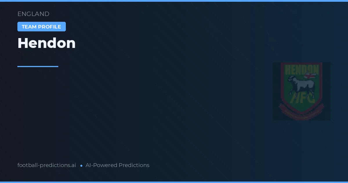 Hendon Pronósticos y estadísticas
