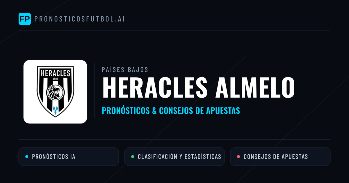 Heracles Almelo Pronósticos y estadísticas