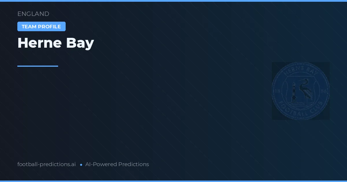 Herne Bay Pronósticos y estadísticas