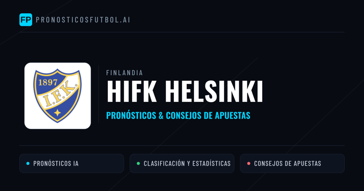 HIFK Helsinki Pronósticos y estadísticas