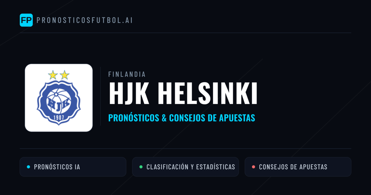 HJK Helsinki Pronósticos y estadísticas