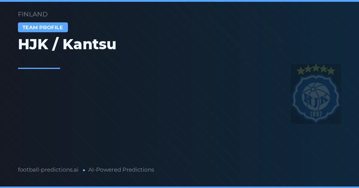 HJK / Kantus Pronósticos y estadísticas