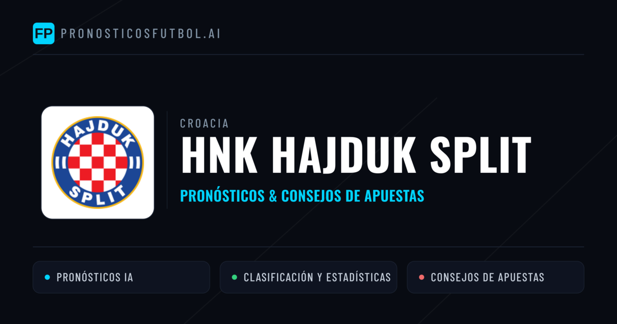 HNK Hajduk Split Pronósticos y estadísticas