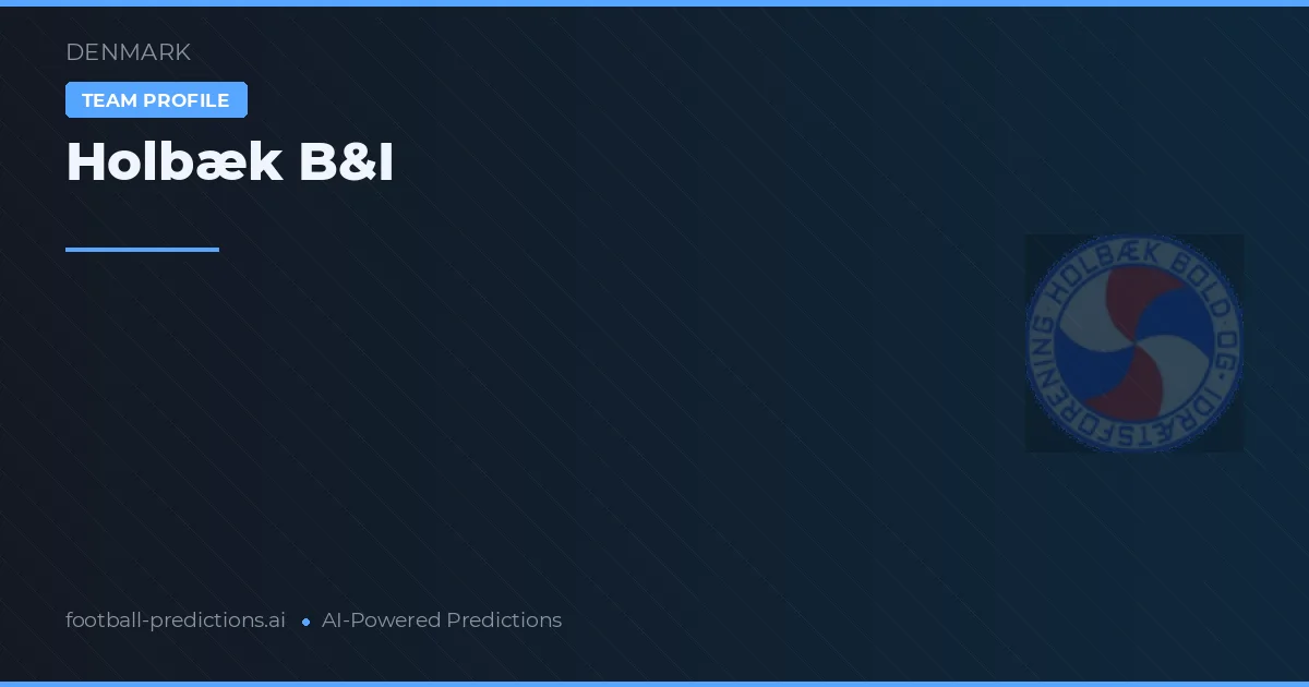 Holbæk B&I Pronósticos y estadísticas