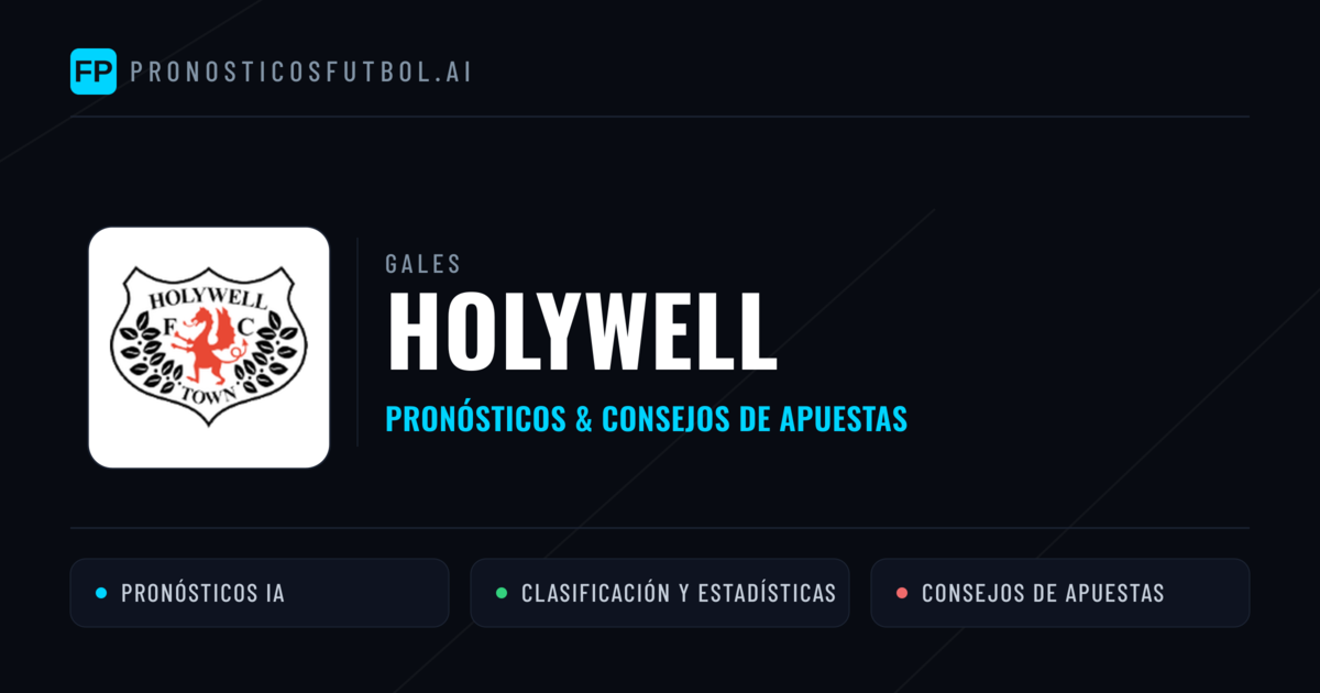 Holywell Pronósticos y estadísticas
