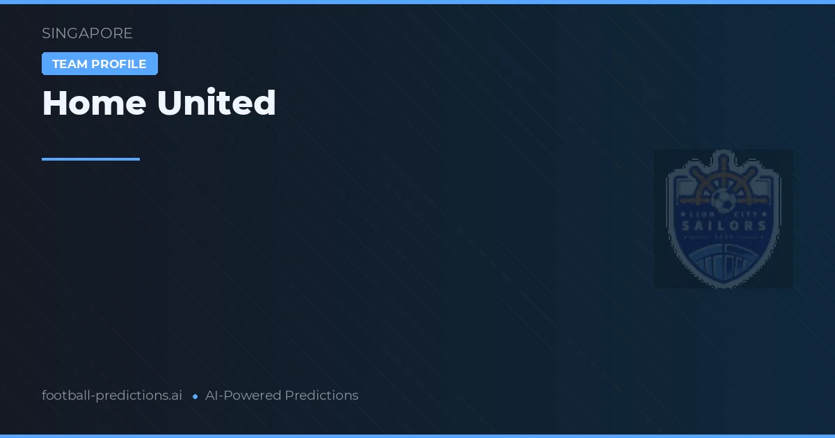 Home United Pronósticos y estadísticas