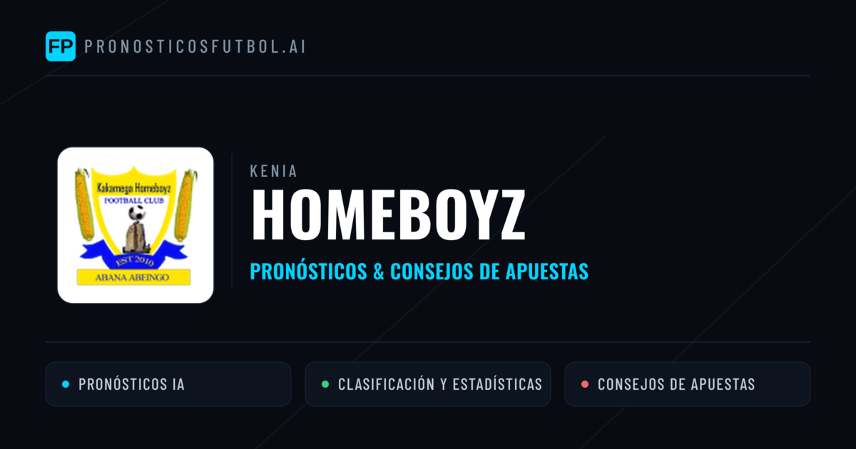 Homeboyz Pronósticos y estadísticas