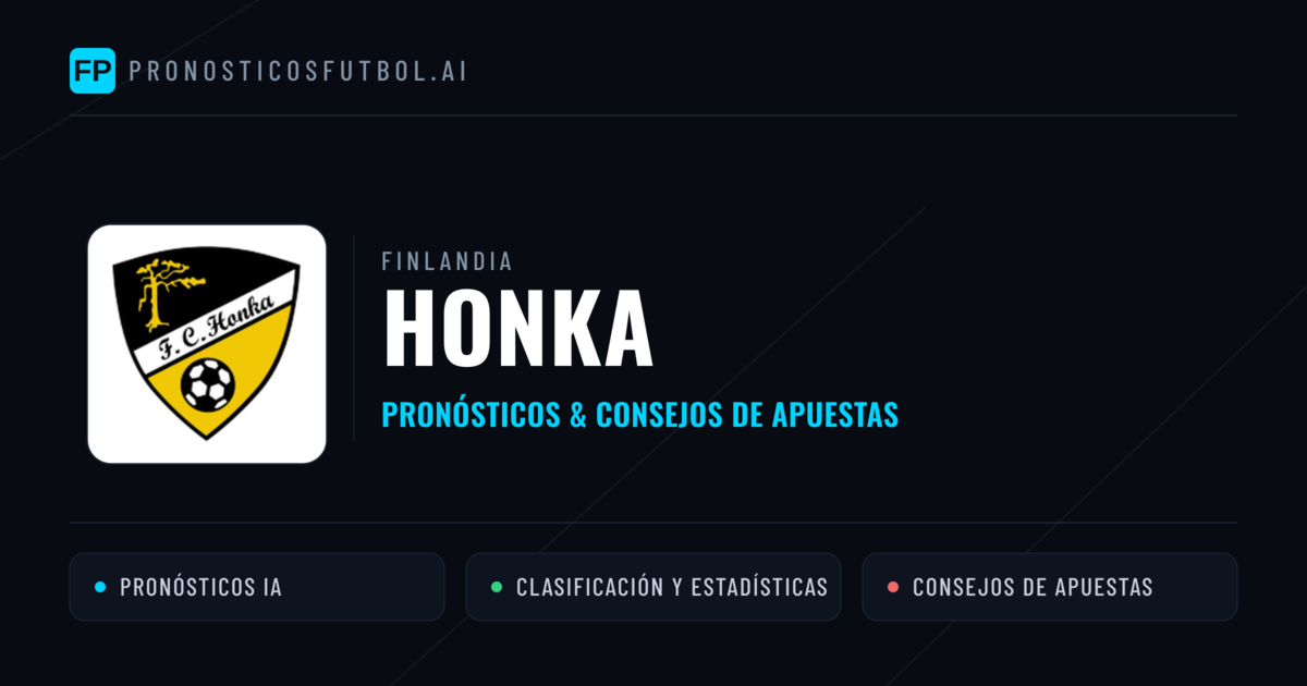 Honka Pronósticos y estadísticas