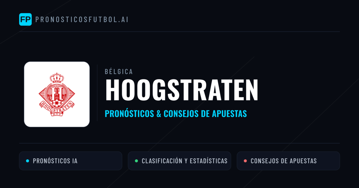 Hoogstraten Pronósticos y estadísticas