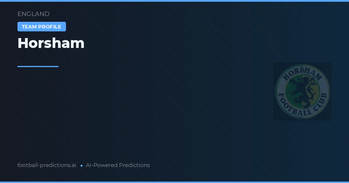 Horsham Pronósticos y estadísticas