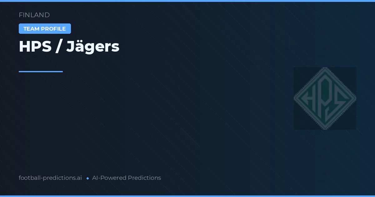 HPS / Jägers Pronósticos y estadísticas