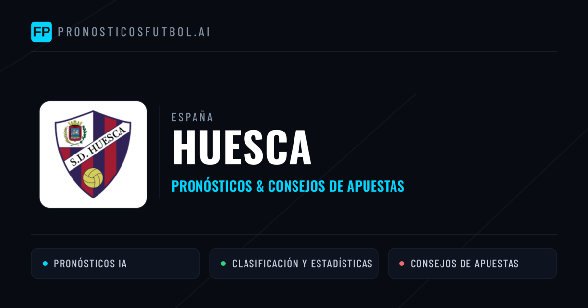 Huesca Pronósticos y estadísticas