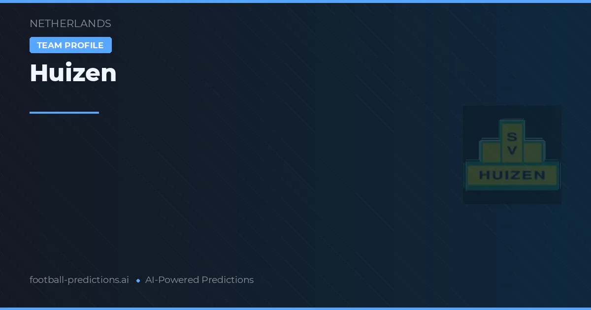 Huizen Pronósticos y estadísticas