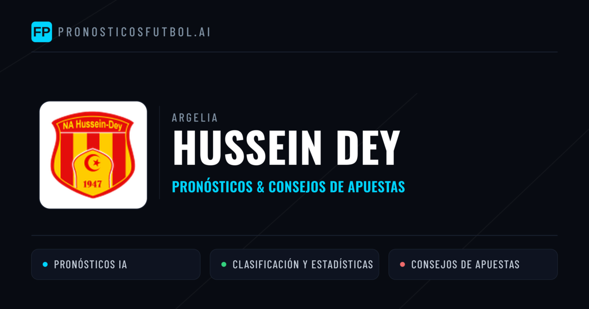 Hussein Dey Pronósticos y estadísticas