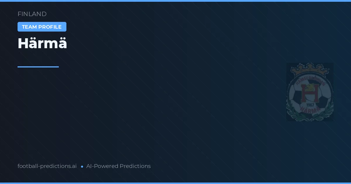 Härmä Pronósticos y estadísticas