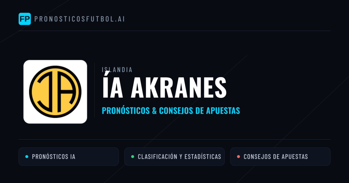 ÍA Akranes Pronósticos y estadísticas