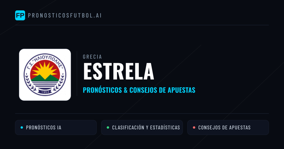 Estrela Pronósticos y estadísticas