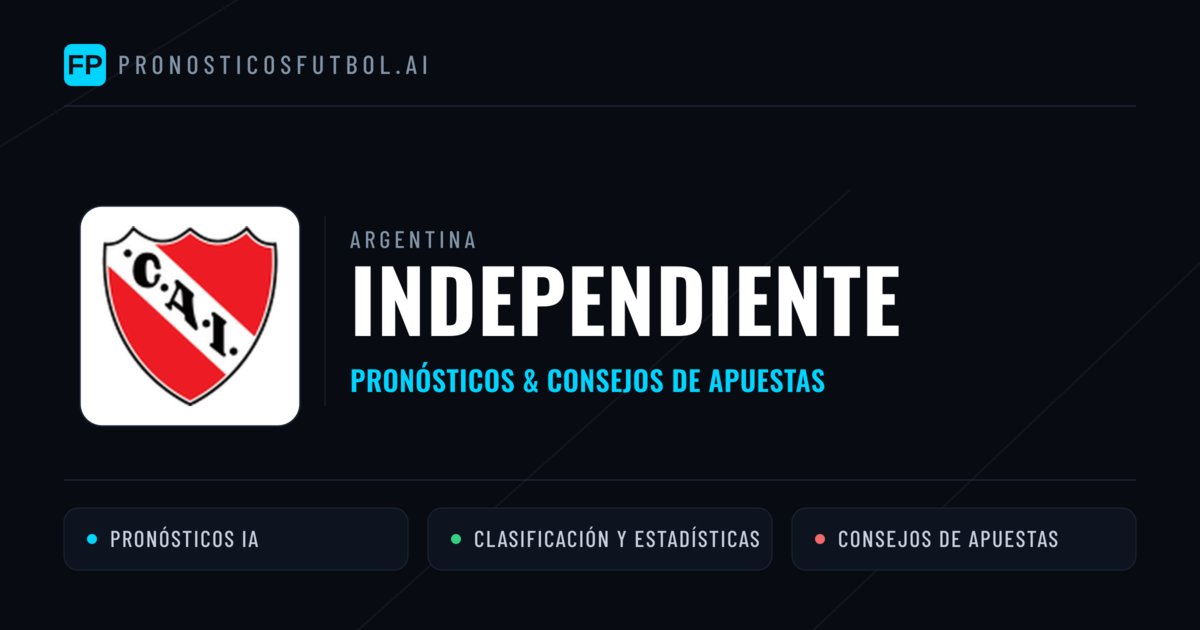 Independiente Pronósticos y estadísticas