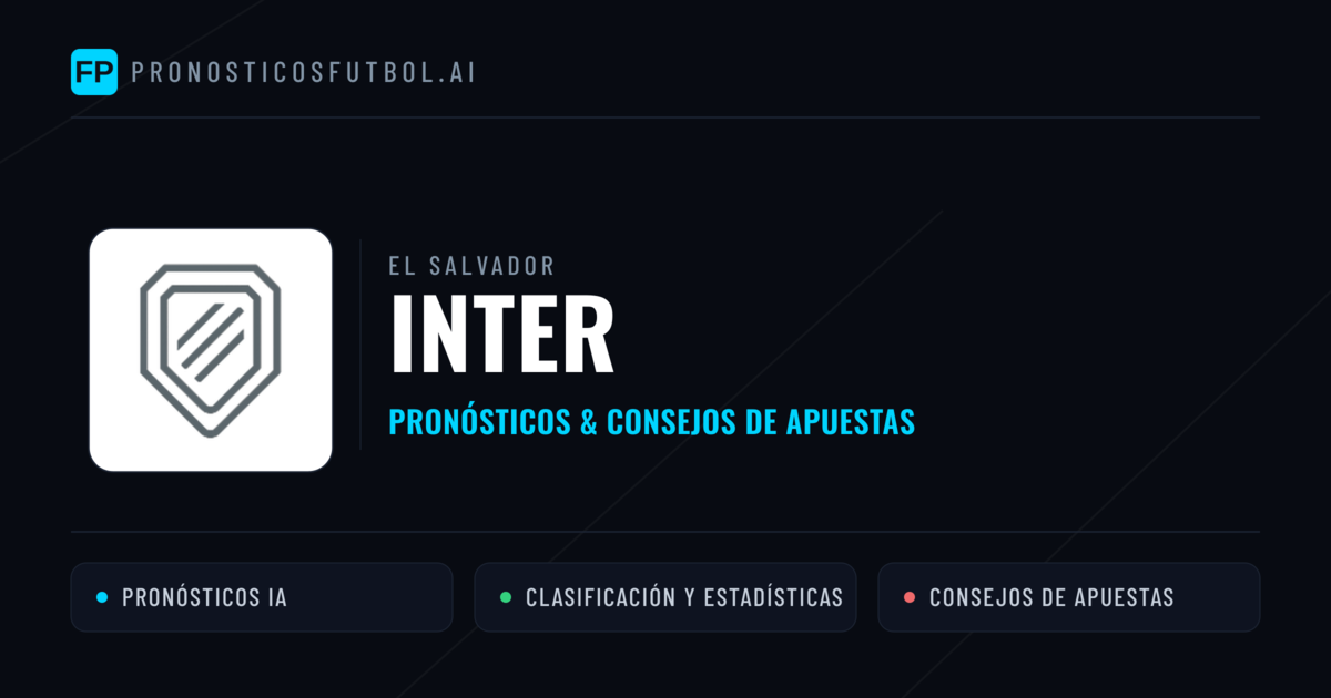 Inter Pronósticos y estadísticas