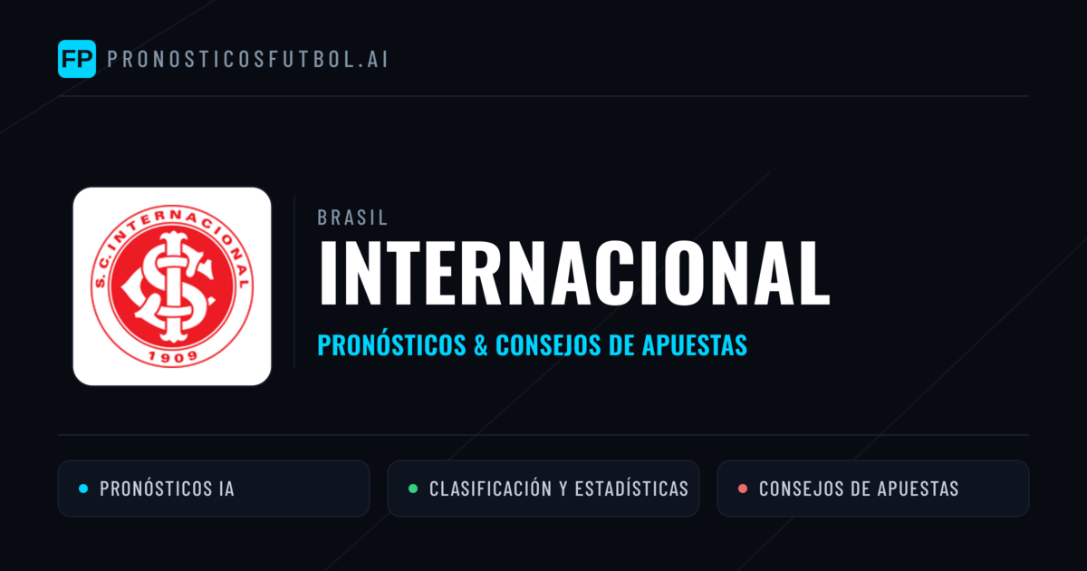 Internacional Pronósticos y estadísticas