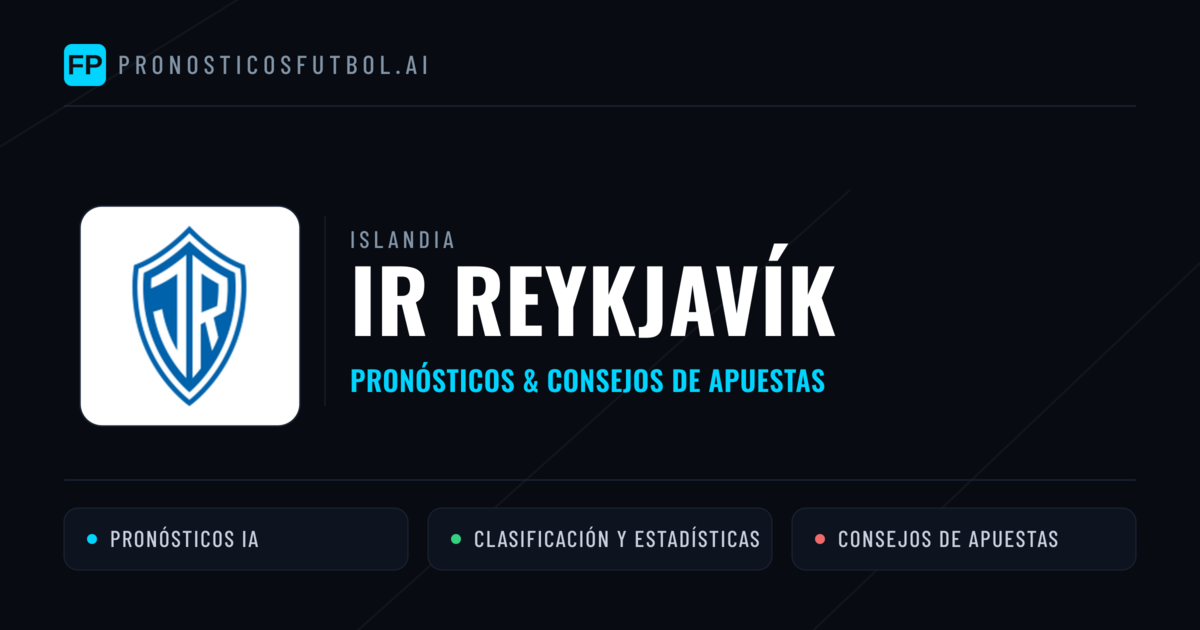 IR Reykjavík Pronósticos y estadísticas