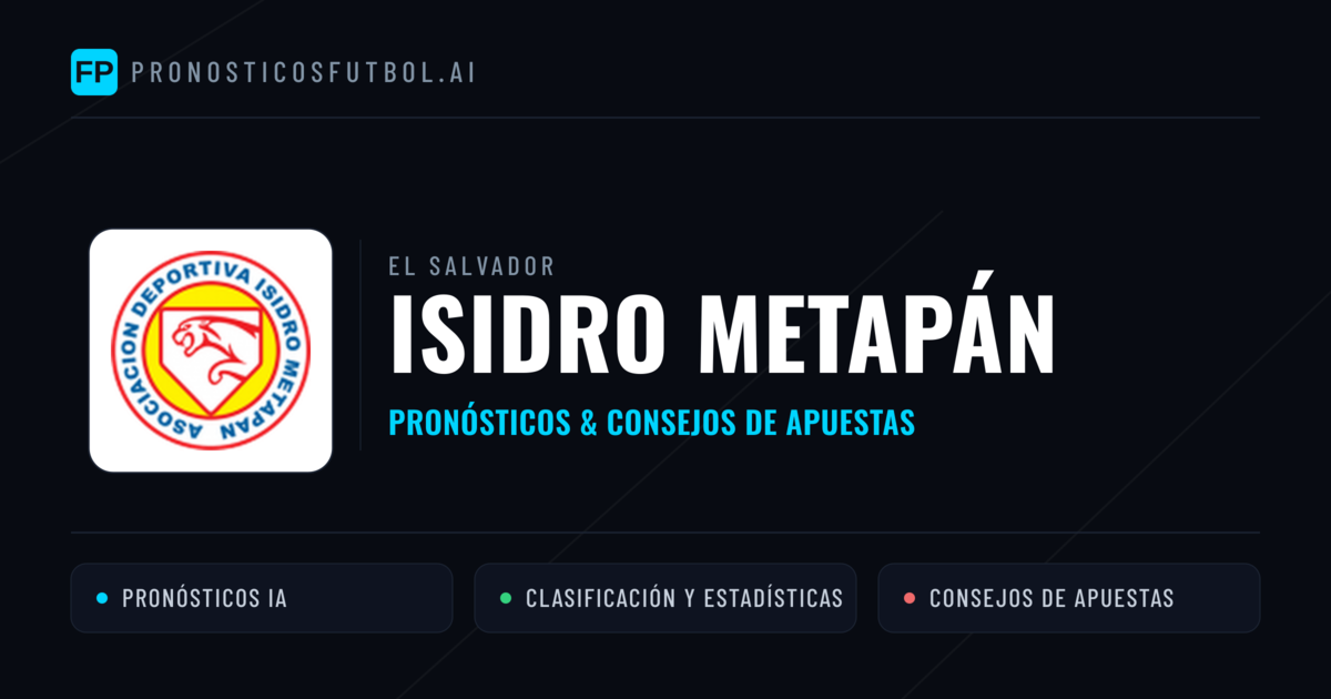 Isidro Metapán Pronósticos y estadísticas