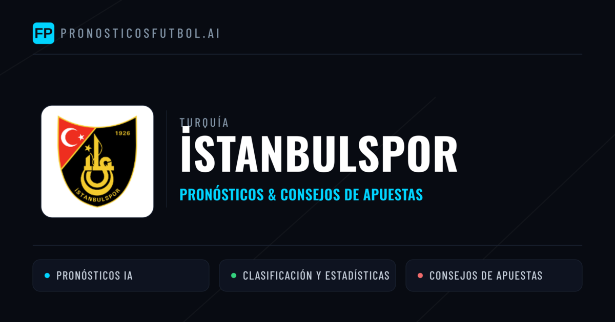 İstanbulspor Pronósticos y estadísticas