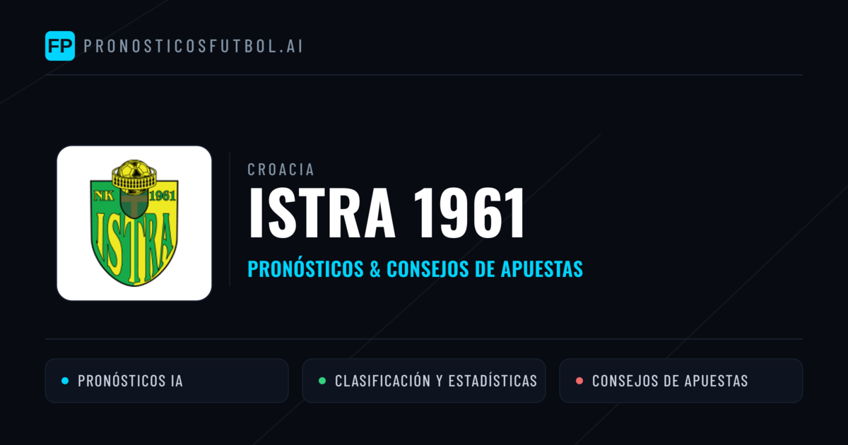 Istra 1961 Pronósticos y estadísticas