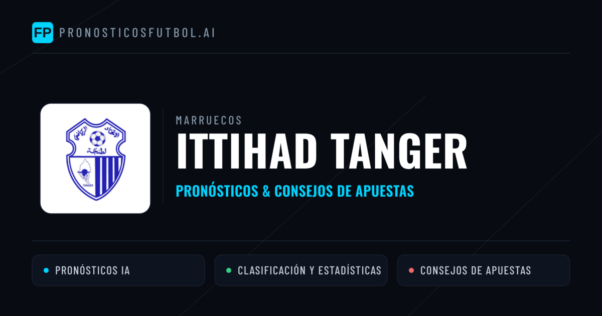 Ittihad Tanger Pronósticos y estadísticas
